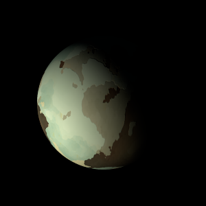 The artist's impression of Kepler-1490 b artist's rendition