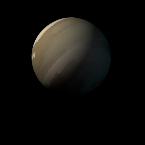 The artist's impression of Kepler-1496 b artist's rendition