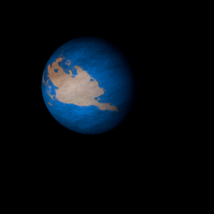 The artist's impression of Kepler-150 e artist's rendition
