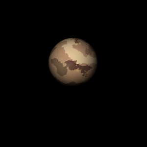 The artist's impression of Kepler-1513 Ac artist's rendition