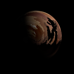 The artist's impression of Kepler-1519 b artist's rendition