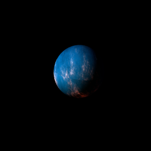 The artist's impression of Kepler-1520 b artist's rendition