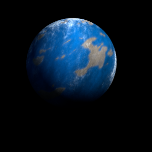 The artist's impression of Kepler-1522 b artist's rendition