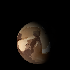 The artist's impression of Kepler-1524 b artist's rendition