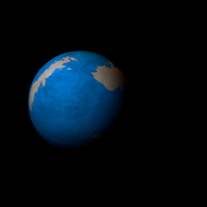 The artist's impression of Kepler-1528 b artist's rendition