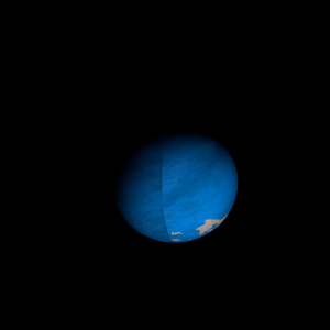 The artist's impression of Kepler-1529 b artist's rendition
