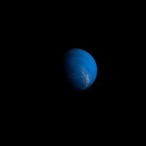 The artist's impression of Kepler-1533 b artist's rendition