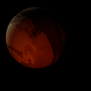 The artist's impression of Kepler-1536 b artist's rendition