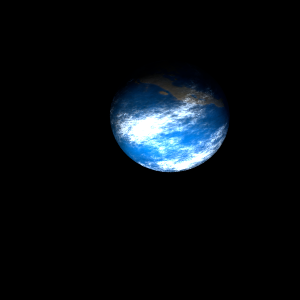 The artist's impression of Kepler-1539 b artist's rendition