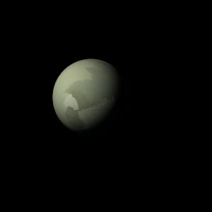 The artist's impression of Kepler-153 b artist's rendition