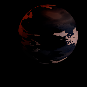 The artist's impression of Kepler-153 c artist's rendition