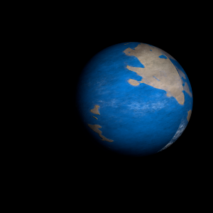 The artist's impression of Kepler-1541 b artist's rendition