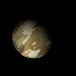 The artist's impression of Kepler-1542 d artist's rendition