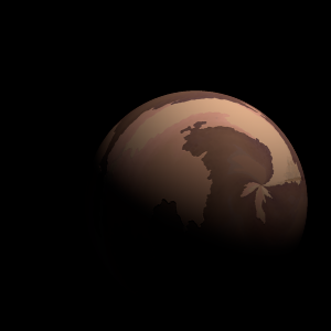 The artist's impression of Kepler-1543 b artist's rendition