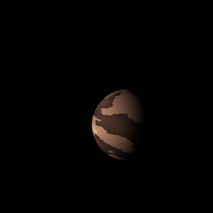 The artist's impression of Kepler-1548 b artist's rendition