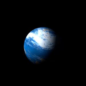 The artist's impression of Kepler-154 d artist's rendition