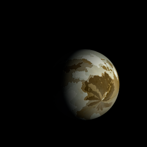 The artist's impression of Kepler-1559 b artist's rendition