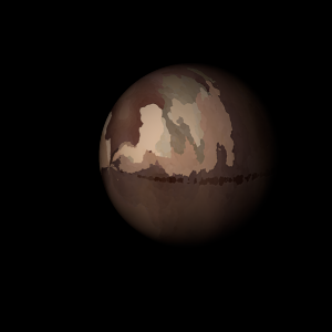 The artist's impression of Kepler-155 c artist's rendition