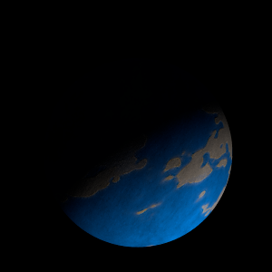 The artist's impression of Kepler-1560 Ab artist's rendition