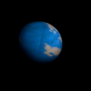 The artist's impression of Kepler-1560 b artist's rendition