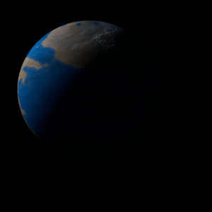 The artist's impression of Kepler-1574 b artist's rendition