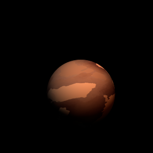 The artist's impression of Kepler-1585 b artist's rendition