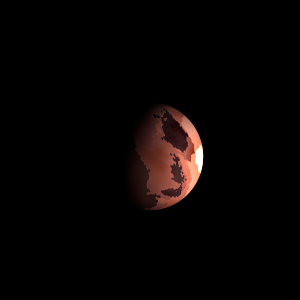 The artist's impression of Kepler-1586 b artist's rendition