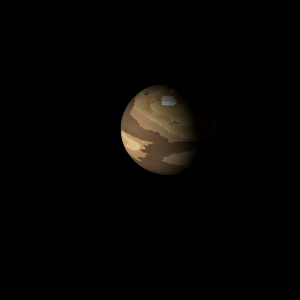 The artist's impression of Kepler-158 d artist's rendition