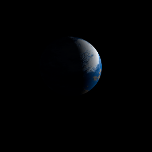 The artist's impression of Kepler-1592 b artist's rendition