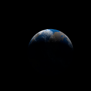 The artist's impression of Kepler-1599 b artist's rendition
