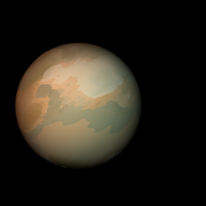 The artist's impression of Kepler-159 c artist's rendition