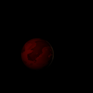 The artist's impression of Kepler-1605 b artist's rendition