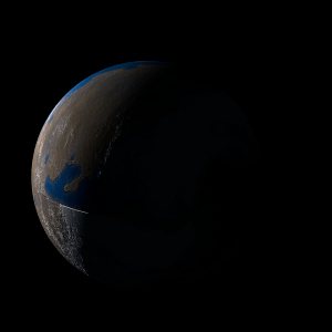 The artist's impression of Kepler-1606 b artist's rendition