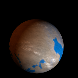 The artist's impression of Kepler-1617 b artist's rendition