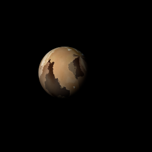 The artist's impression of Kepler-1629 b artist's rendition