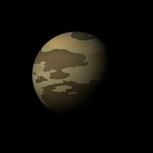 The artist's impression of Kepler-1631 b artist's rendition