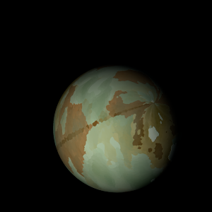 The artist's impression of Kepler-163 c artist's rendition