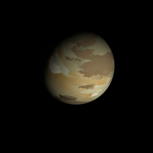 The artist's impression of Kepler-1641 c artist's rendition