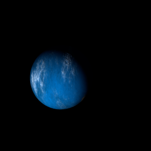 The artist's impression of Kepler-1642 c artist's rendition