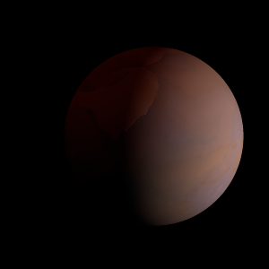 The artist's impression of Kepler-1645 b artist's rendition
