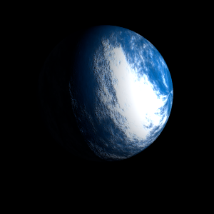 The artist's impression of Kepler-164 e artist's rendition