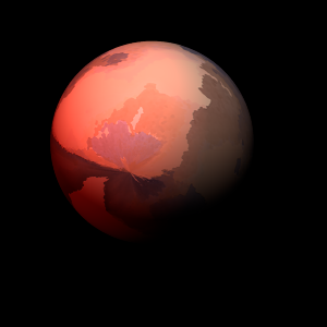 The artist's impression of Kepler-1650 b artist's rendition