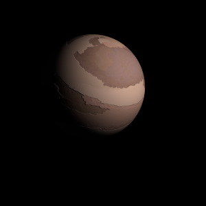 The artist's impression of Kepler-1659 b artist's rendition