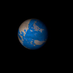 The artist's impression of Kepler-1666 b artist's rendition