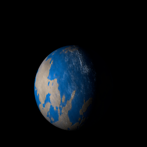 The artist's impression of Kepler-166 b artist's rendition