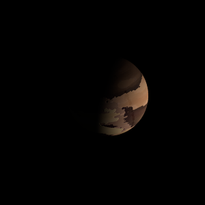 The artist's impression of Kepler-166 d artist's rendition