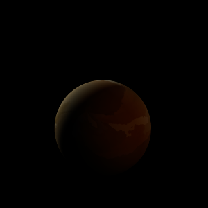 The artist's impression of Kepler-1673 b artist's rendition