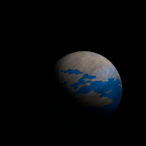 The artist's impression of Kepler-1676 b artist's rendition
