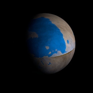 The artist's impression of Kepler-1681 Ab artist's rendition