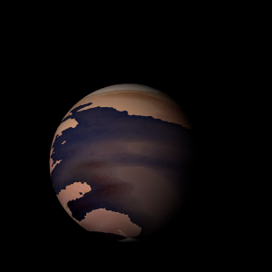 The artist's impression of Kepler-1683 b artist's rendition